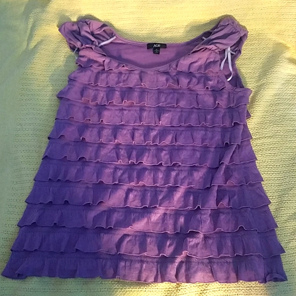 Ruffle purple AGB tank size xl